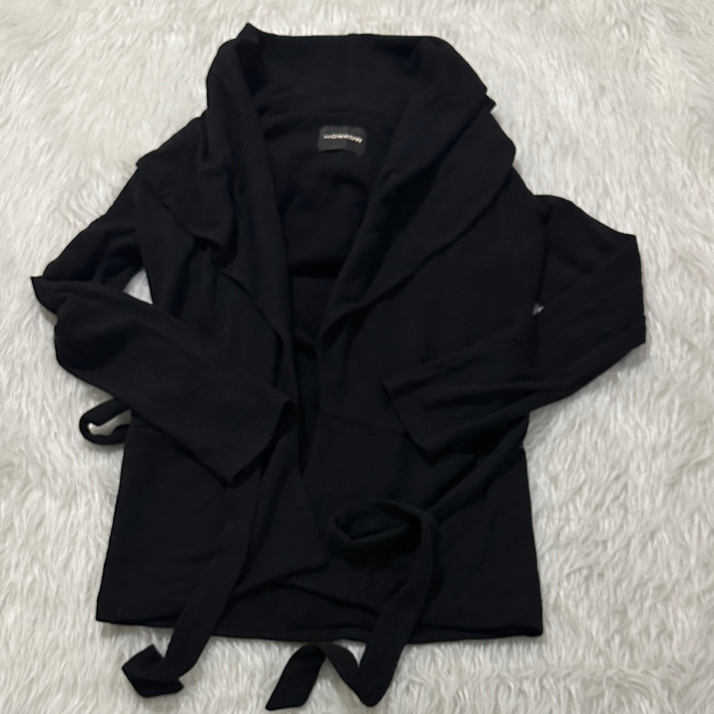 Anthropologie Classic Black Open Cardigan - Picture 1 of 7